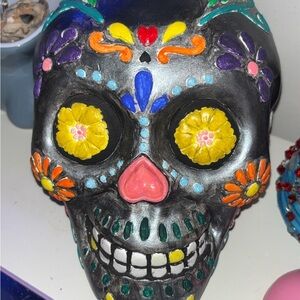 Colorful Sugar Skull Decor